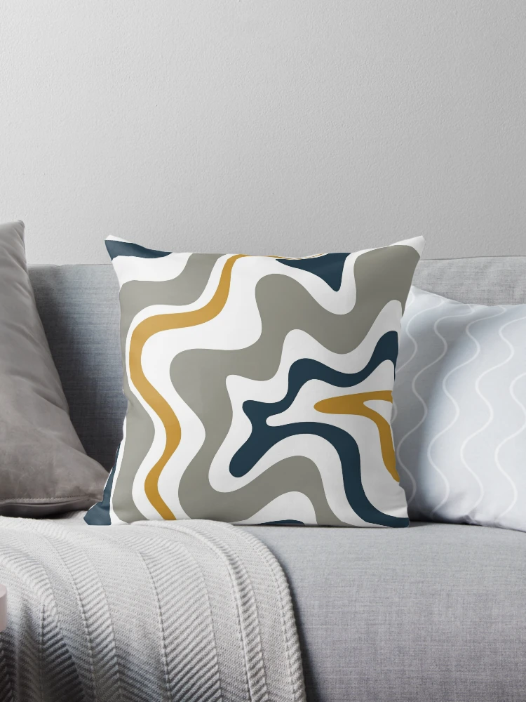 Yellow grey and hot sale white throw pillows