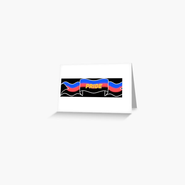 polyamory pride banner Greeting Card