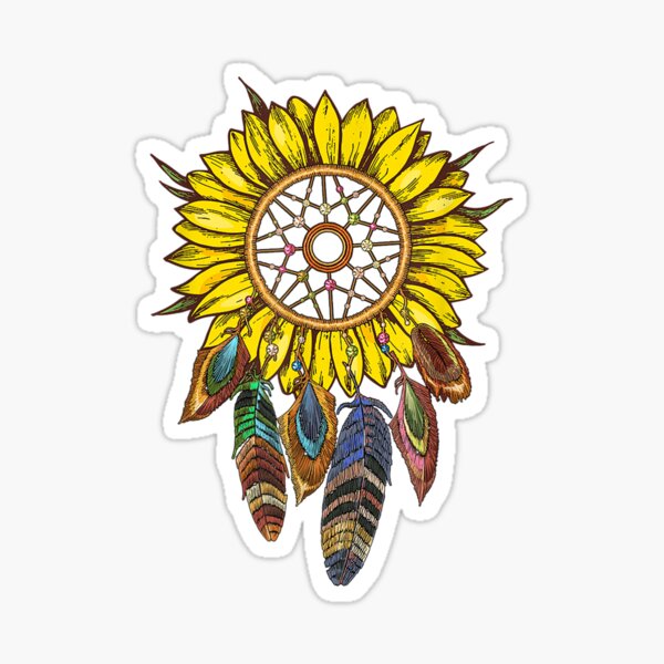 Sunflower Dream Catcher Stickers for Sale  Redbubble
