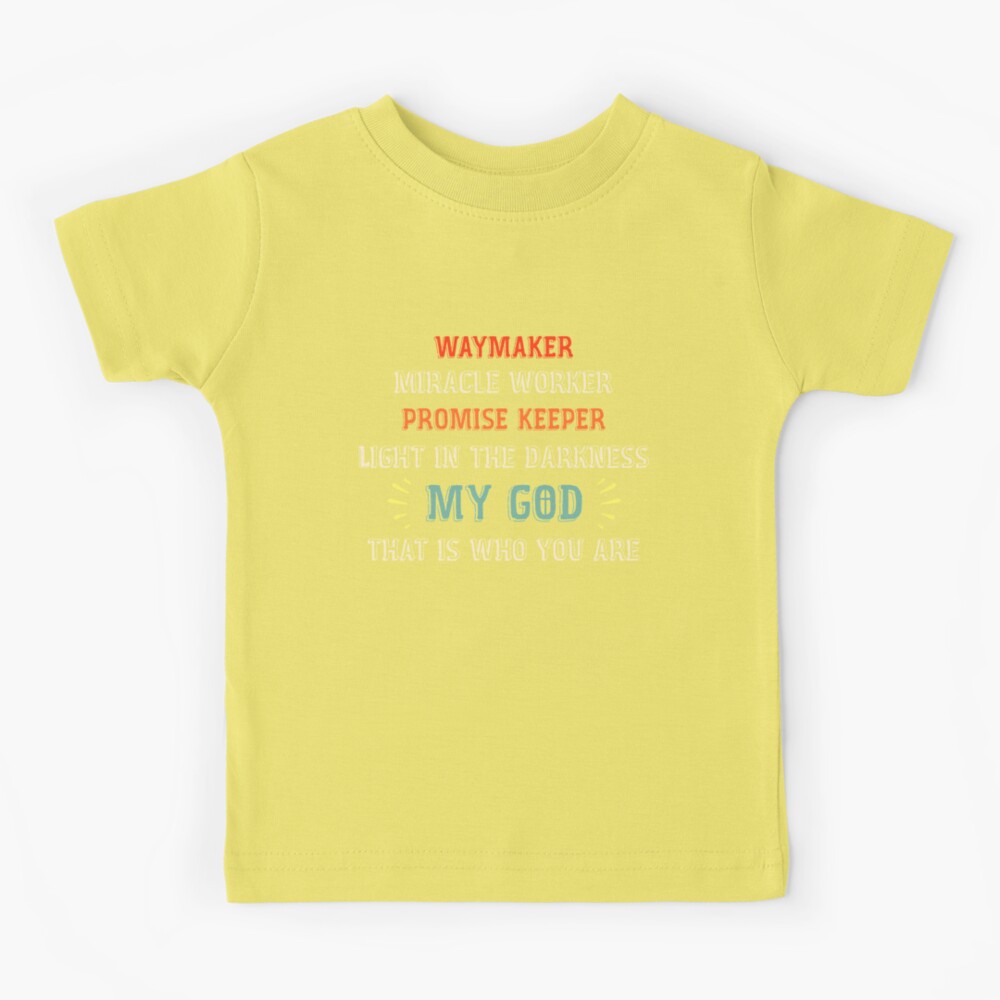 Waymaker Baby Body Suit, Waymaker Toddler Shirt, Way Maker, Miracle worker,promise keeper,light in The darkness,Christian Tee, Kids Tee.