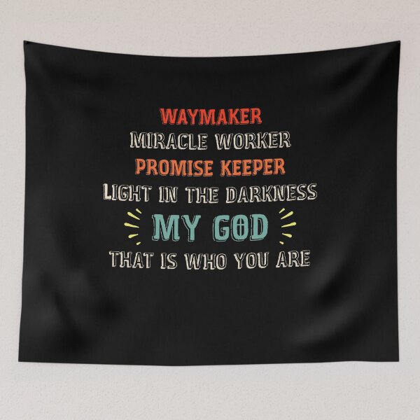 Item preview, Waymaker Miracle Worker Promise Keeper John 3:16 - Christian designed and sold by Dressed For  Duty.