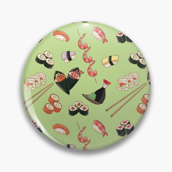 Item preview, Sushi on Wasabi Green designed and sold by Pink Pineapple Works.