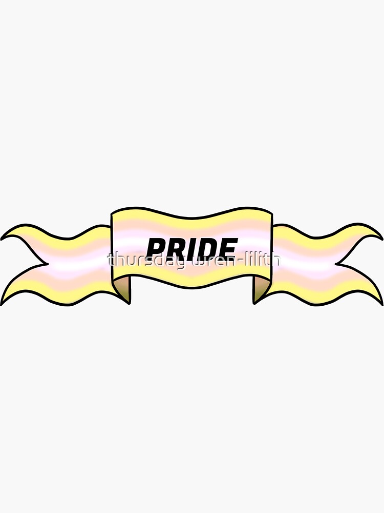 Pangender Pride Banner Sticker By Toastywaffl3z Redbubble 2497