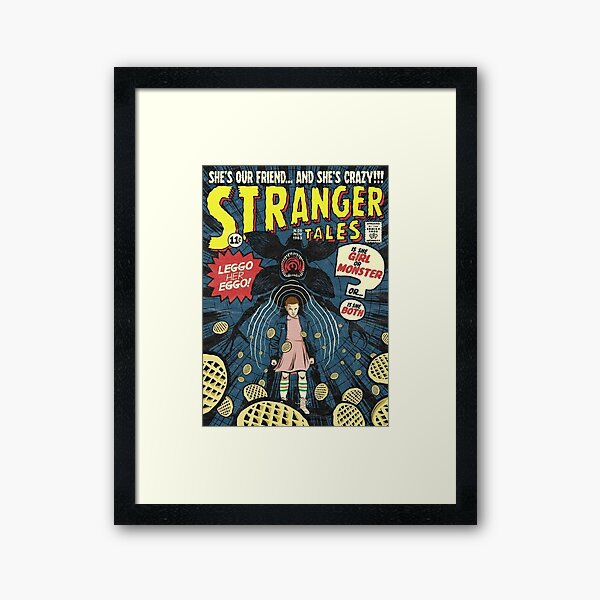 Couverture rétro Stranger Things Impression encadrée