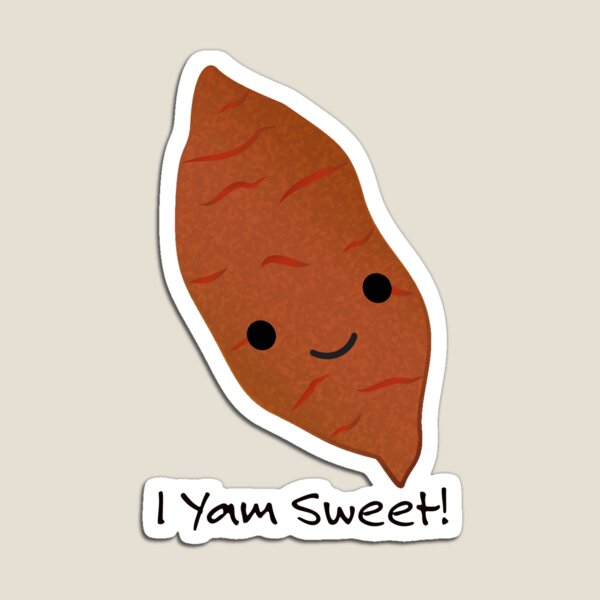 Item preview, I Yam Sweet Cute kawaii Sweet Potato designed and sold by Eggtooth.