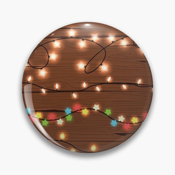 Item preview, Christmas Lights on Wooden Barn Planks designed and sold by Pink Pineapple Works.