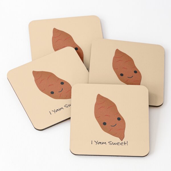 Item preview, I Yam Sweet Cute kawaii Sweet Potato designed and sold by Hedgie Designs.