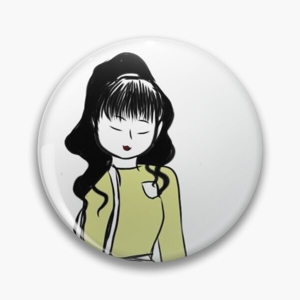 Item preview, Casual Cute  Japanese Girl with bangs  designed and sold by Lexthellamasart.