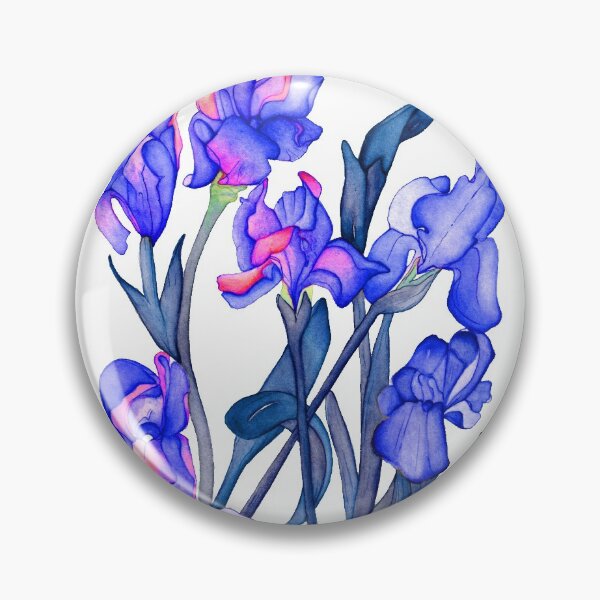 Artikelvorschau, Blaue und lila Iris entworfen und verkauft von Siara-Studio.