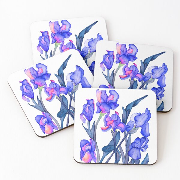 Item preview, Blue and Purple Iris designed and sold by Siara-Studio.