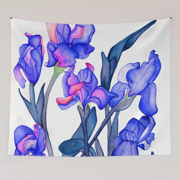 Item preview, Blue and Purple Iris designed and sold by Siara-Studio.