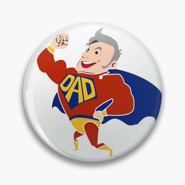 Item preview, Super Dad Gray Haired Cartoon designed and sold by lorrinani.
