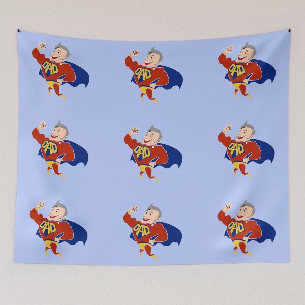 Item preview, Super Dad Gray Haired Cartoon designed and sold by lorrinani.