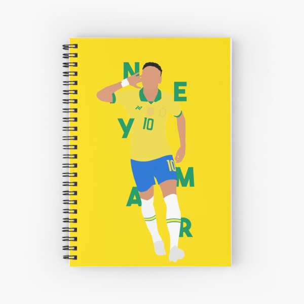 Neymar Jr- Brazil Legend Spiral Notebook for Sale by