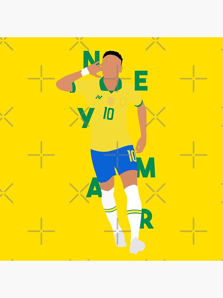 Neymar Jr- Brazil Legend Art Board Print for Sale by FootballArcade