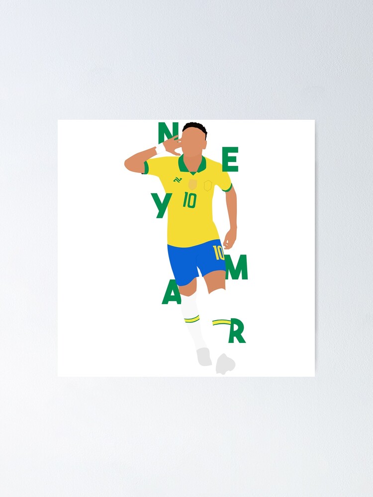 Neymar Brazilian Legend Art Poster for Sale by FootballArcade