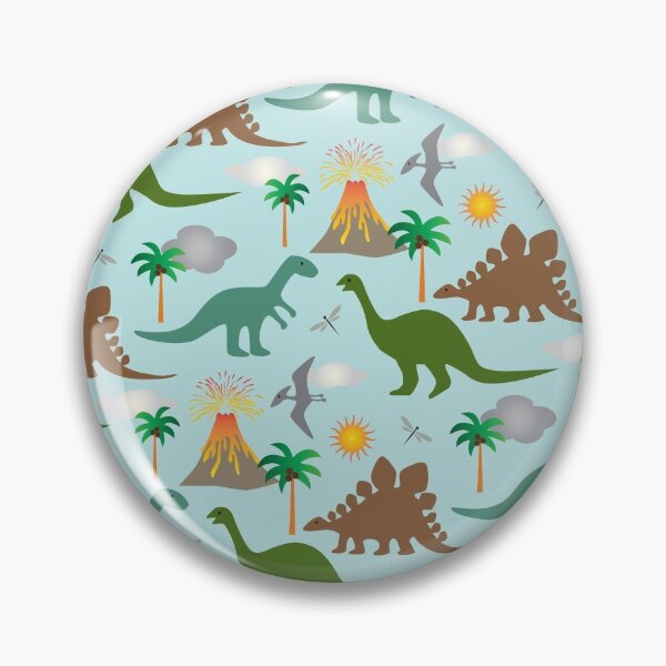 Item preview, Jurassic Period Dinosaurs Volcanos designed and sold by Pink Pineapple Works.
