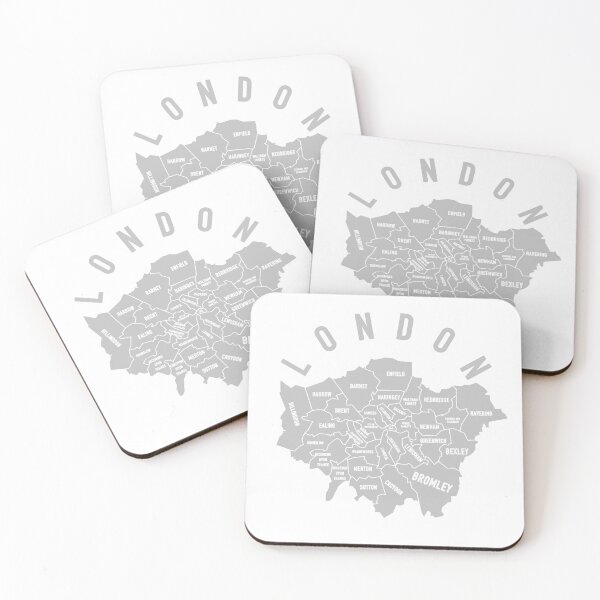 Item preview, London Districts Map designed and sold by Moonlight2020.