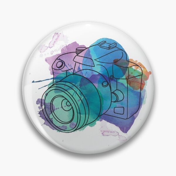 Item preview, Watercolor dSLR on White designed and sold by Pink Pineapple Works.