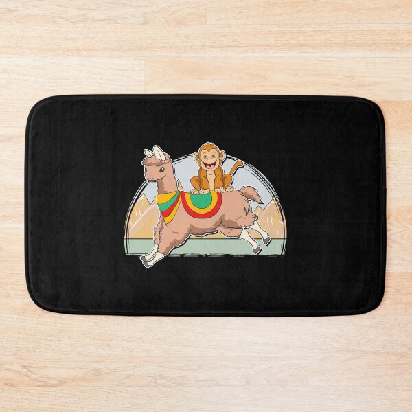 Item preview, Monkey Riding Llama Animal Friend Monkeying Around designed and sold by perfectpresents.