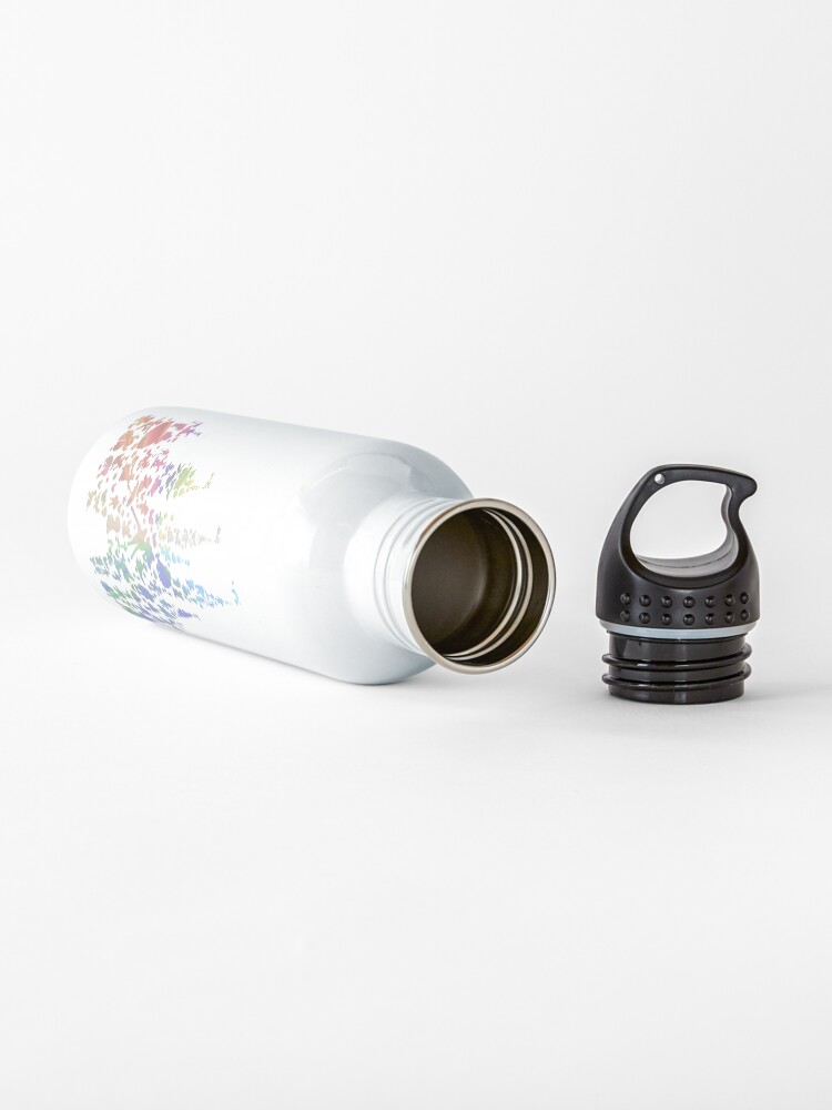 Alternate view of Happiest Castle On Earth (Rainbow Explosion) Water Bottle