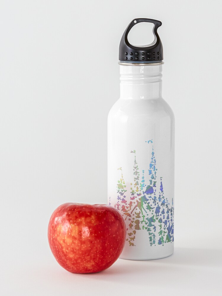 Alternate view of Happiest Castle On Earth (Rainbow Explosion) Water Bottle