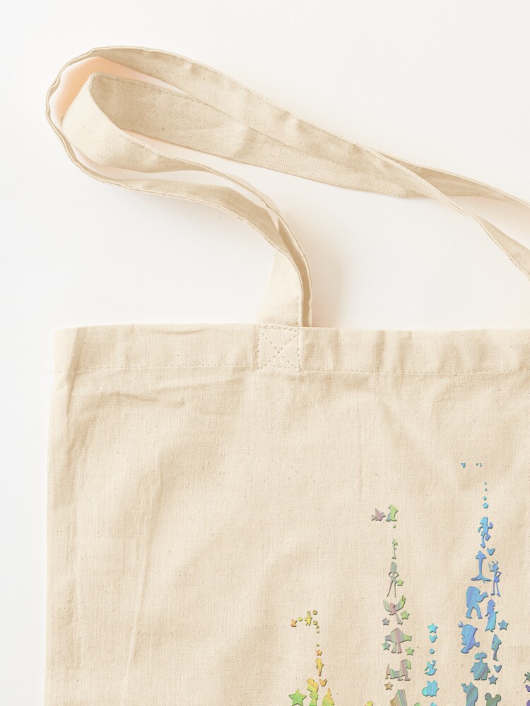 Alternate view of Happiest Castle On Earth (Rainbow Explosion) Tote Bag