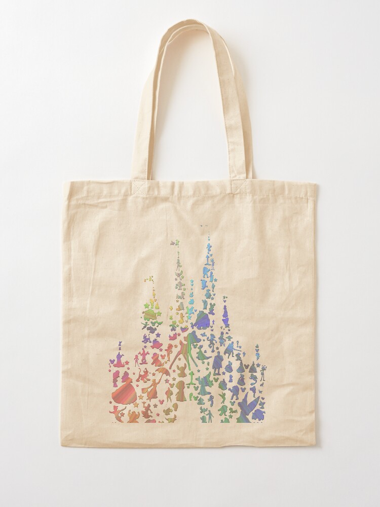 Alternate view of Happiest Castle On Earth (Rainbow Explosion) Tote Bag