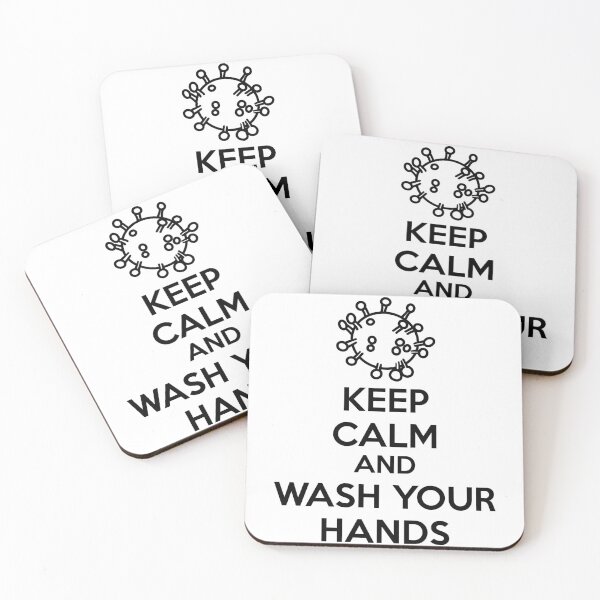 Item preview, Keep Calm and Wash Your Hands (black text) designed and sold by AMangoTees.