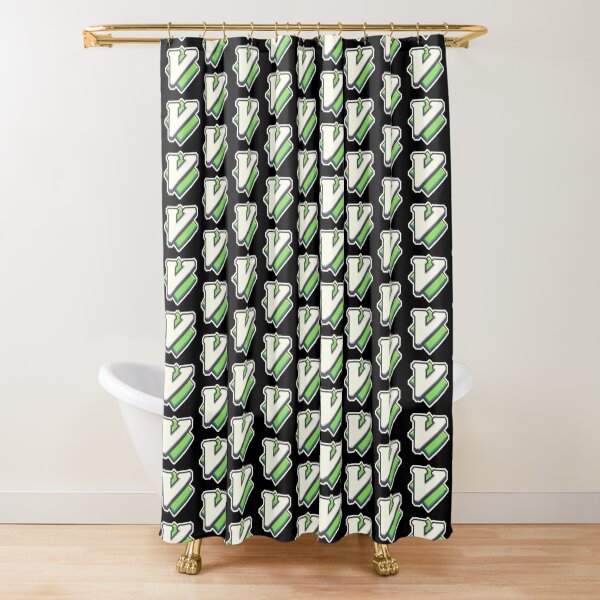 Vim Pixel Art Shower Curtain