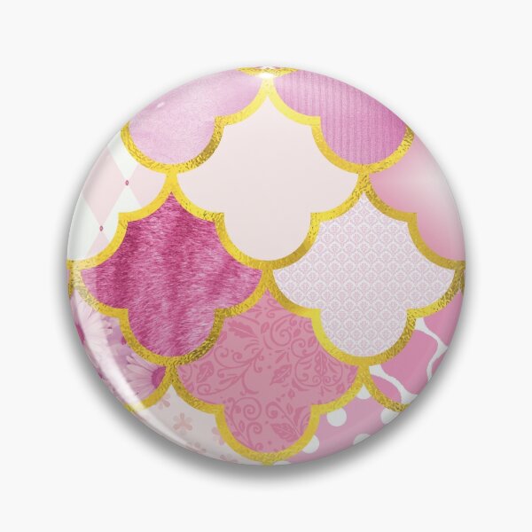 Item preview, Moroccan Scallops in Pinks designed and sold by Pink Pineapple Works.