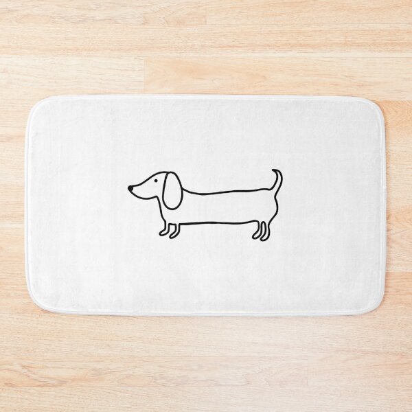 Item preview, Simple dachshund black drawing designed and sold by bigmoments.