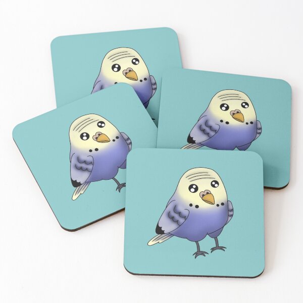 Item preview, Pebbles the budgie designed and sold by CreateWithRose.