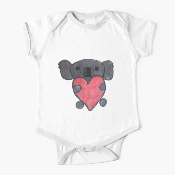 Koala Love Short Sleeve Baby One-Piece