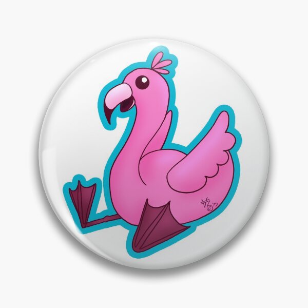 Item preview, Silly Happy Pink Flamingo designed and sold by kittyocean.