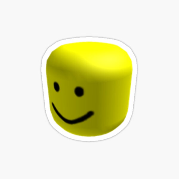 Roblox Games Stickers Redbubble - ugly roblox noob roblox oof face hd png download