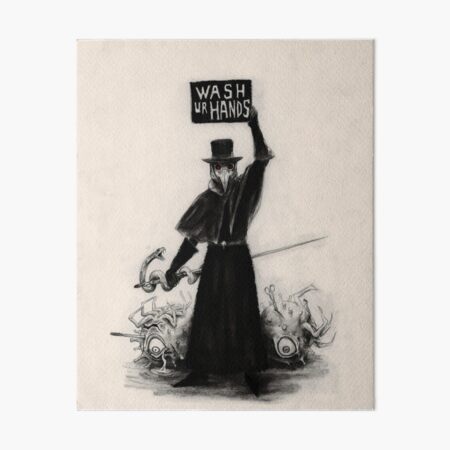 Plague Doctor Art Board Print