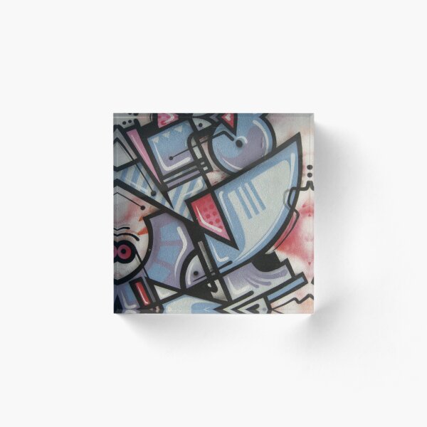 street art: bauhaus triptych 2 Acrylic Block