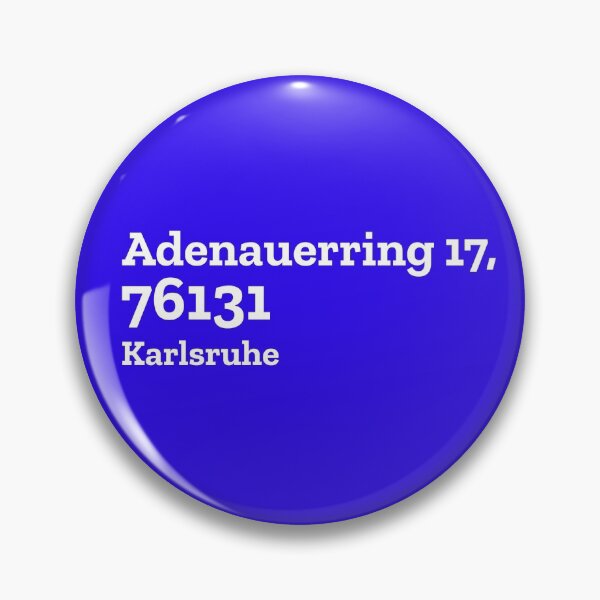 Item preview, Karlsruhe Stadium Address designed and sold by The Chuck Wagon.