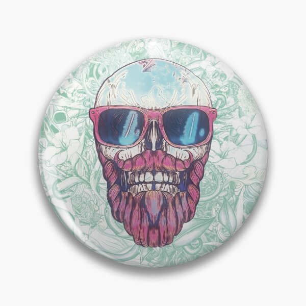 Item preview,  Red Beard Skull on blue designed and sold by fakeface.