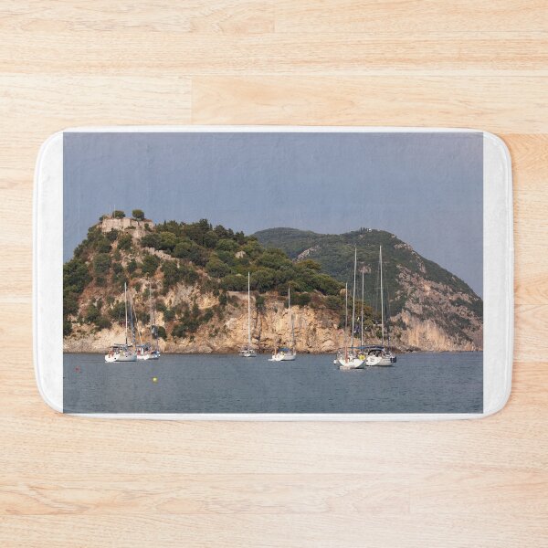 Item preview, old fortress on hill Parga in summer landscape Greece designed and sold by goceris.