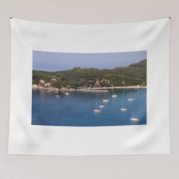 Item preview, yachts and sailboats on Valtos beach Parga Greece  designed and sold by goceris.