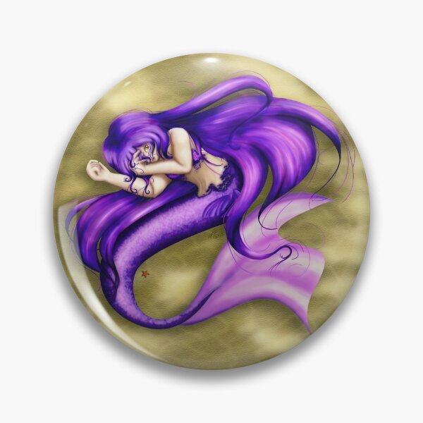 Item preview, Shy Purple Mermaid Naraku designed and sold by kittyocean.
