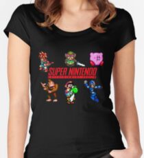 Super Nintendo Women's Fitted Scoop T-Shirt
