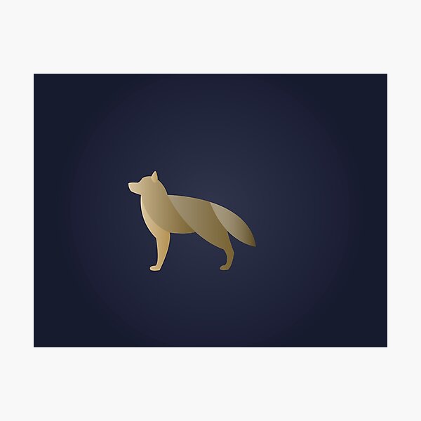 Minimalist Dog Photographic Print