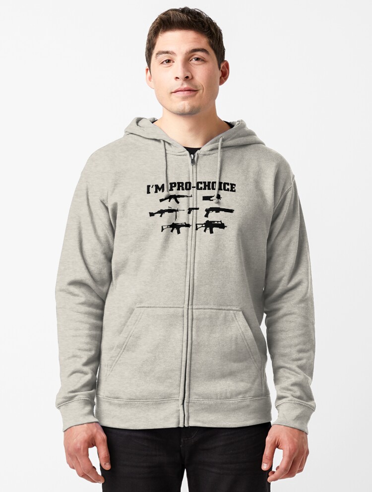 Fleece Sweatshirt Im PRO Choice Too 2nd Ammendment Rights