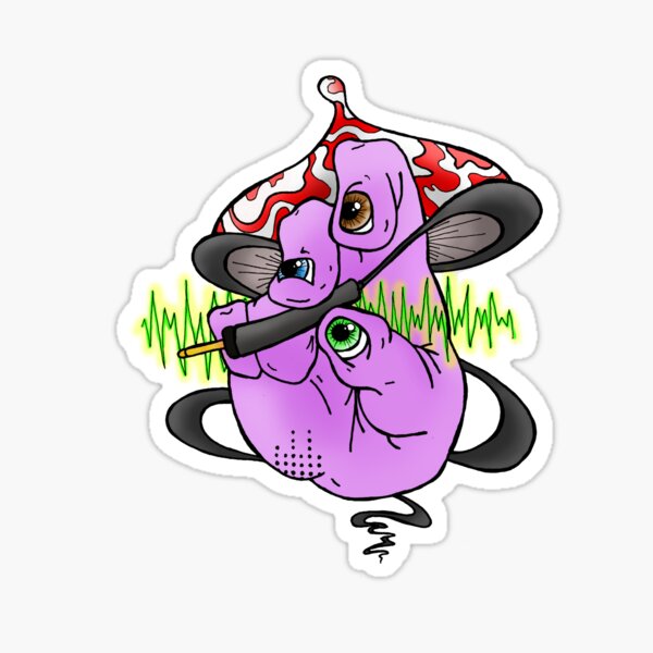 Psignature mushroom Sticker