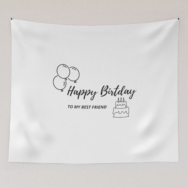 Item preview, Happy Birthday Best Friend Gift designed and sold by JustCreativity.