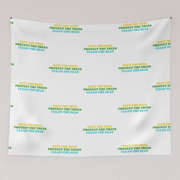 Item preview, save the bees protect the trees clean the ocean designed and sold by House Sparrow.