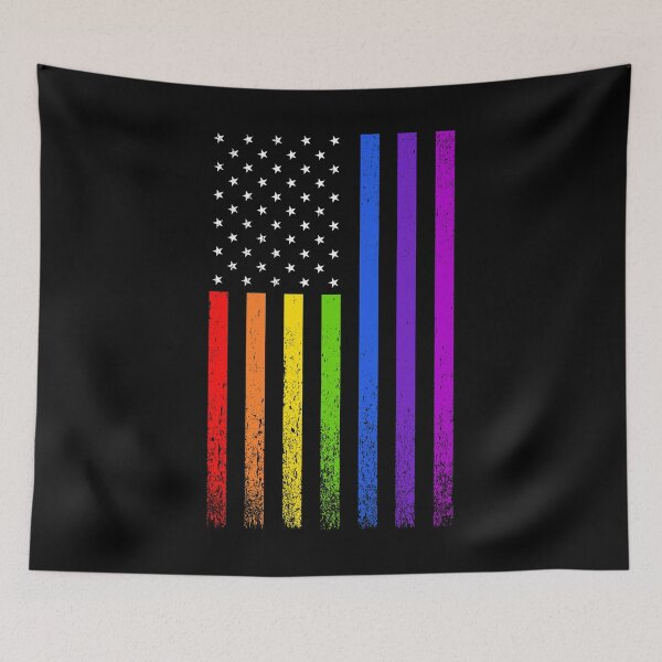 Item preview, Gay Pride Flag American Flag designed and sold by EstelleStar.